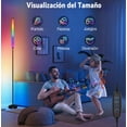 thumbnail image 4 of Lámpara de Piso LED RGB 120cm Minimalista Multicolor Control USB, 4 of 4