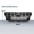 thumbnail image 3 of Front Bumper Radiator Grille Black W/ Chrome Fit for Hyundai Venue 2020-2023 86350K2010, 3 of 10