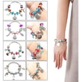thumbnail image 4 of 60 piezas de joyería para niños, pulsera con dijes para niñas, kit de fabricación de joyas para niños, ideas de regalos para niñas adolescentes JM, 4 of 5