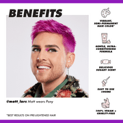 Lime Crime Unicorn Hair, Semi-Permanent Hair Color, Vegan, Full Coverage, Pony, 6.76 fl oz (Unisex)