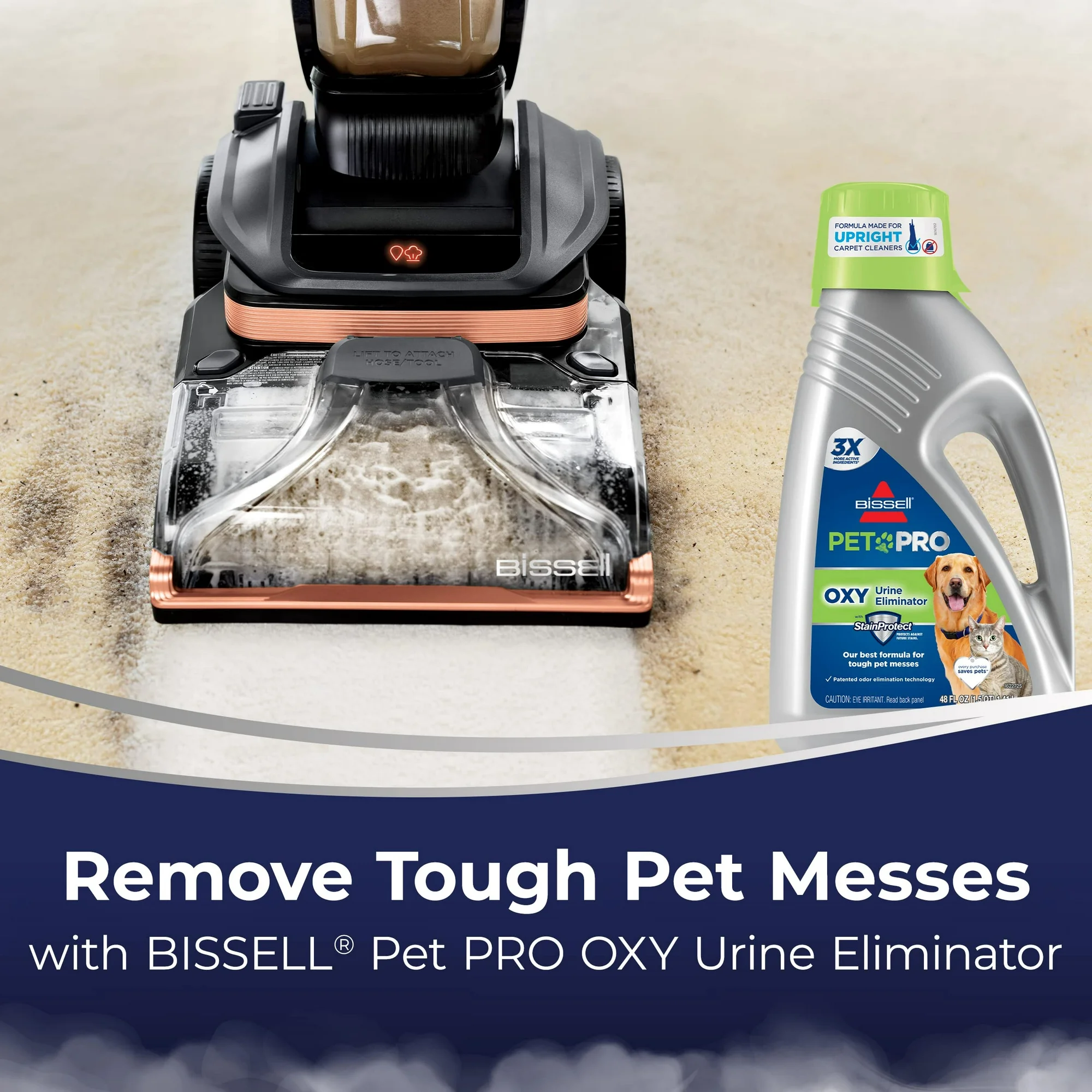 BISSELL Revolution HydroSteam Pet Carpet Cleaner 3432