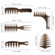 thumbnail image 5 of Kit de peines de plástico 5 piezas Peine para desenredar Peine de pelo ancho Peine de dientes anc Irfora Peine, 5 of 7