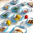 thumbnail image 4 of 20-Piece Stackable Glass Food Containers - 10 Airtight Lids Microwave Oven Safe for Meal Prep Pantry, 4 of 16