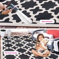 thumbnail image 4 of SAFAVIEH Courtyard Amanda Geometric Indoor/Outdoor Area Rug, 4' x 4' Square, Black/Beige, 4 of 15