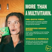 Gruns Superfood Multivitamin Greens Gummies with Prebiotic Fiber for Adults, 3 Count