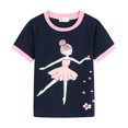 thumbnail image 2 of Little hand Kids Toddler Girls Short Sleeve Pyjamas 2 Piece Summer Sleepwear Set 4t, 2 of 5