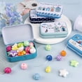 thumbnail image 3 of Framendino, 6 Pack Mini Tinplate Boxes Sailboat Tin Trinket Jewelry Coin Box Small Containers with Lid for Bead Storage Case (Random Color), 3 of 7