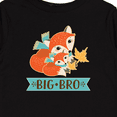 thumbnail image 4 of Inktastic Brother Big Bro Woodland Fox Boys Long Sleeve Toddler T-Shirt, 4 of 5