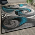 thumbnail image 2 of Flash Furniture Tellus Contemporary Turquoise Geometric Area Rug, 8' x 10', 2 of 7