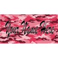 thumbnail image 1 of Your Name Here Pink Camo Personalized Photo Plate, 1 of 2