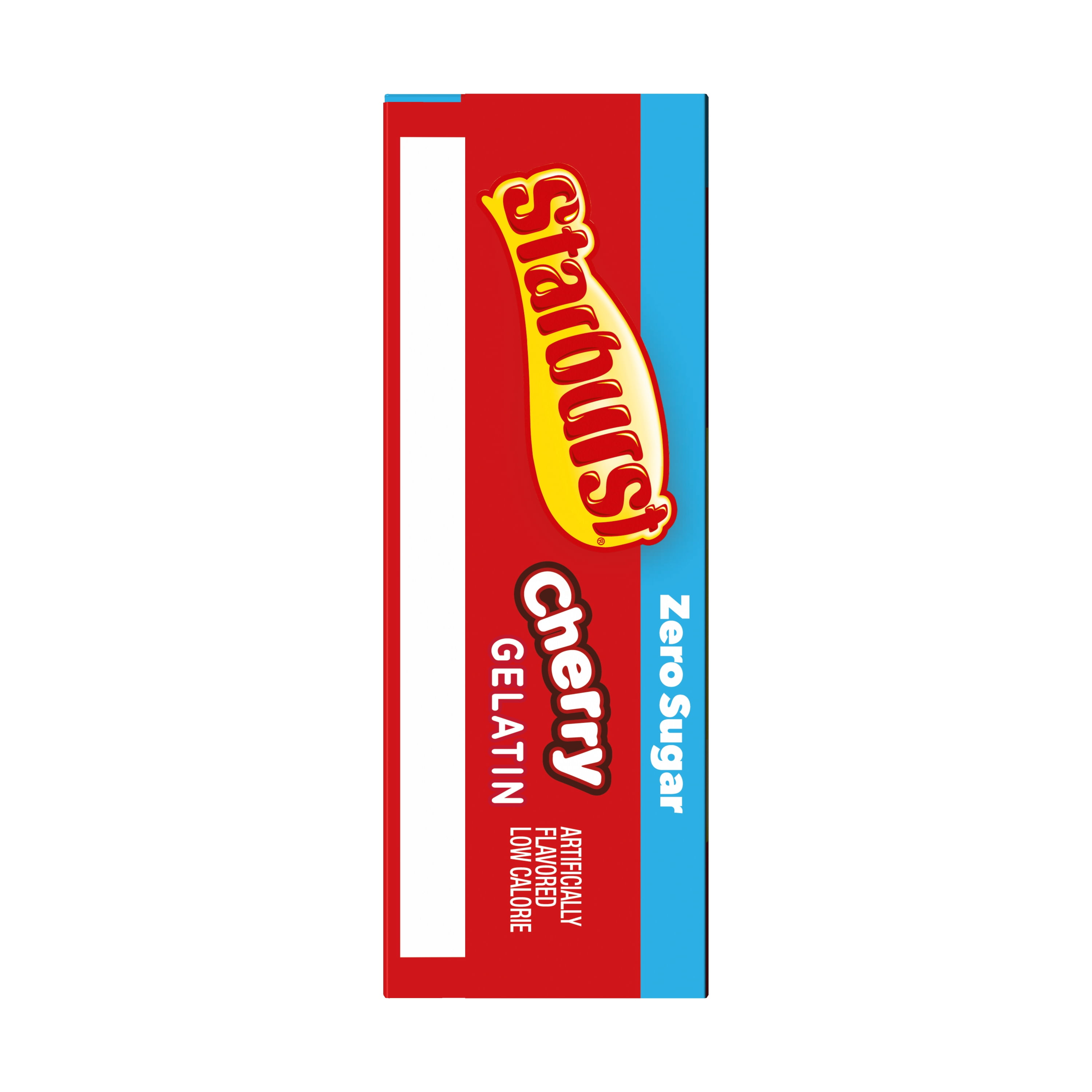 (6 pack) Starburst Sugar-Free Cherry Gelatin Mix, 8 Servings, 0.62 oz Cardboard Box