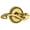 Polished Brass, variant on Grandeur 814994 Soleil Solid Brass Right Handed Privacy Door Lever Set - Brass