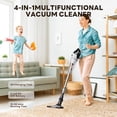thumbnail image 2 of Cordless Vacuum Cleaner, 12000 Pa Powerful Stick Vacuum with Brushless Motor, LED Touch Display, 30 Mins Long Runtime, Self-Standing Lightweight Vacuum for Hard Floor Carpet Hair, Gray, 2 of 7