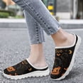 thumbnail image 4 of POLERO Orange Pumpkin And Cats Women Slip On Mules Shoes Lightweight Breathable Walking Shoes Open Back Slippers Autumn Halloween Holiday Footwear for Cat Lover, 4 of 7