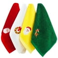 thumbnail image 4 of Christmas Hand Towels Premium Dish Towels Kitchen Towel Set 4PCS Cotton Christmas Hand Towels Premium Dish Towels Kitchen Towel Set For Home Kitchen Bar Towels, 4 of 8