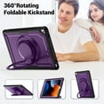 thumbnail image 7 of XYX Case for iPad Pro 10.5 Inch/ iPad Air 3rd Gen 2019 with Rotating Stand, Shoulder Strap, 2in1 Shockproof Cover, Purple, 7 of 7