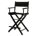 thumbnail image 1 of Silla de director Casual Home 24 con estructura negra y lona negra, 1 of 6