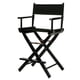 thumbnail image 1 of Silla de director Casual Home 24 con estructura negra y lona negra, 1 of 6
