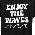 thumbnail image 3 of Instant Message - Enjoy the Waves - Women's Short Sleeve Graphic T-Shirt, 3 of 6