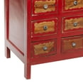 thumbnail image 6 of DecMode 41" x 40" Red Wood 30 Drawer Chest, 1-Piece, 6 of 14