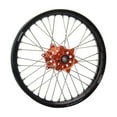 thumbnail image 3 of Tusk Impact Complete Wheel - Rear 14 x 1.60 Black Rim/Silver Spoke/Orange Hub For KTM 85 SX 17/14 2012-2020, 3 of 7