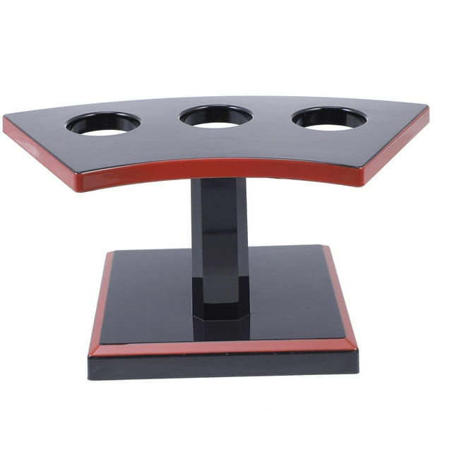 Soporte para rollos de comida japonesa, expositor de alimentos, expositor de sushi, 17,5 cm x 8 cm 3 hoyos
