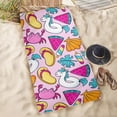 thumbnail image 4 of Beach Towels - Large Summer Vacation or Spring Break Beach Towel 31"x71" - Crabby, 4 of 5
