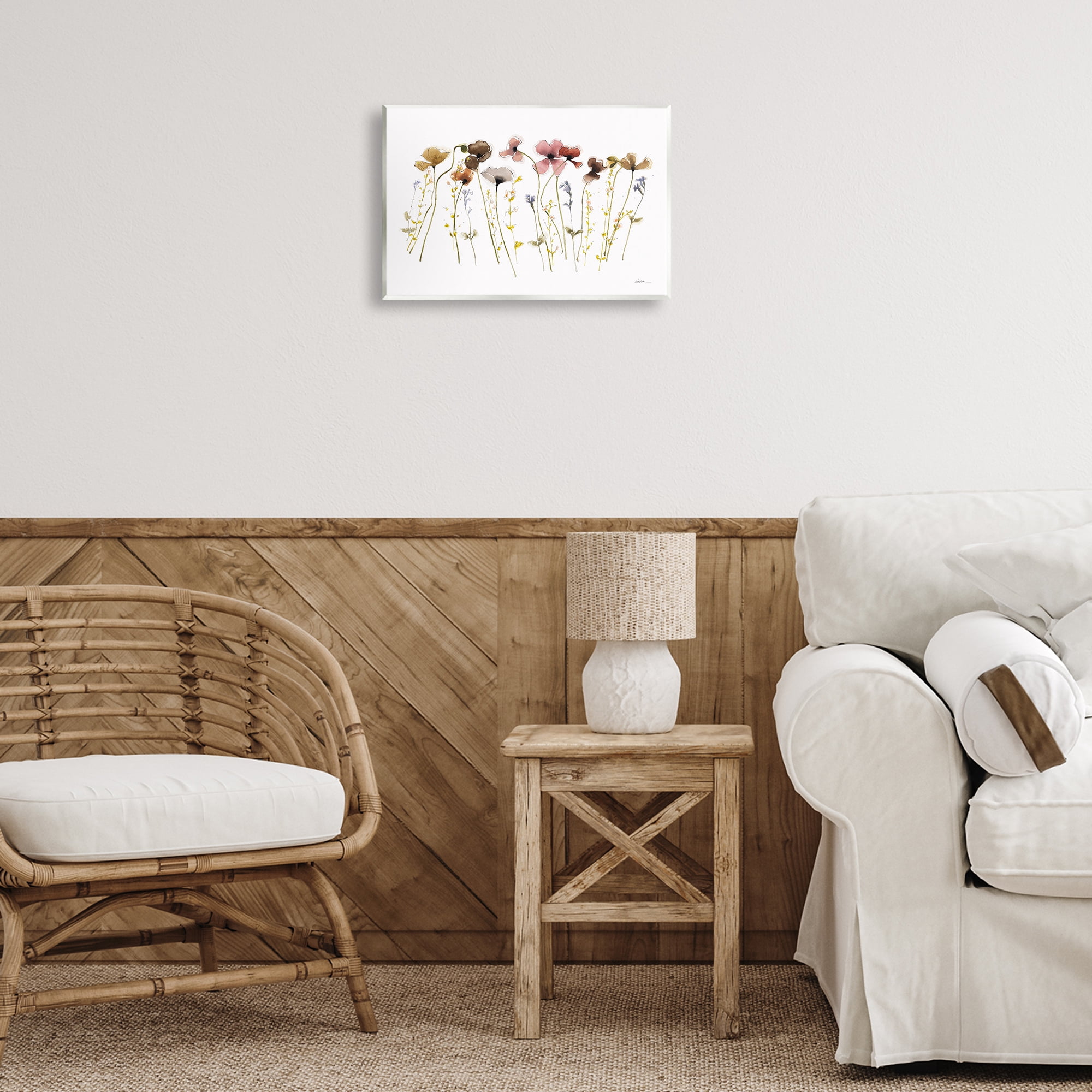 Stupell Industries Spring Poppy Sprigs Botanical & Floral Painting Unframed Art Print Wall Art, 15 x 10