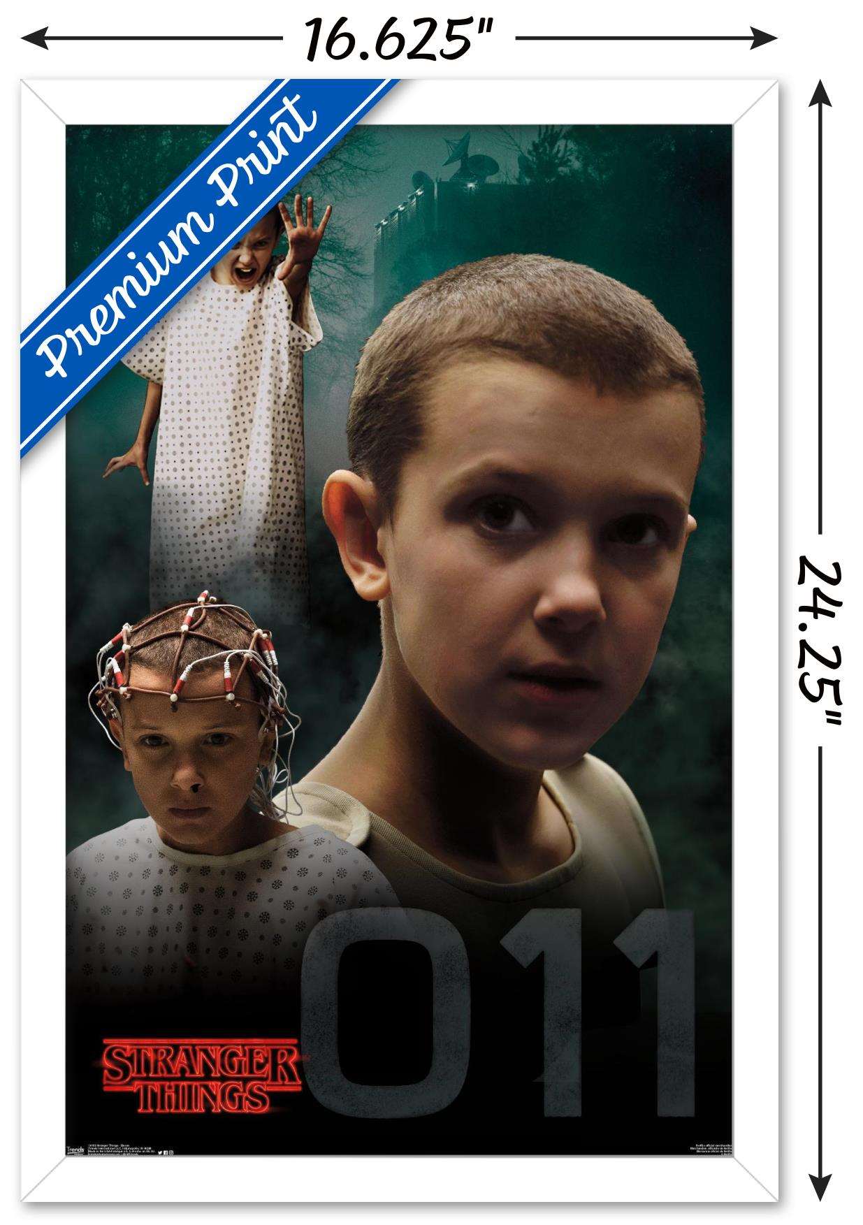 Netflix Stranger Things - Eleven Wall Poster, 14.725" x 22.375", Framed