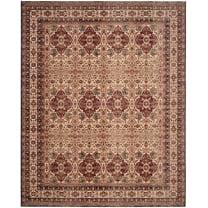 SAFAVIEH Lavar Kerman Rihanna Oriental Area Rug, Cream/Navy, 8' x 10'