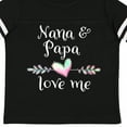 thumbnail image 4 of Inktastic Nana and Papa Love Me- Heart Grandchild Boys or Girls Toddler T-Shirt, 4 of 5