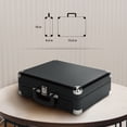 thumbnail image 4 of ByronStatics Bluetooth Record Player, Portable Turntables Player, Replacement Needle, 3 Speed, Black, 4 of 7