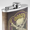 thumbnail image 7 of American Art Decor Danger Witch’s Grade Poison Stainless Steel 8 oz Liquor Flask - 5.5" x 4" x 1.25", 7 of 7