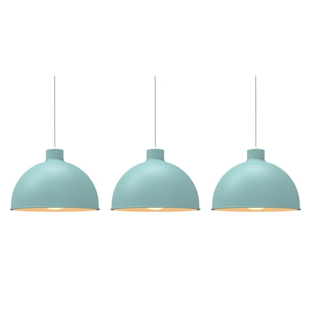 Ilios Innova | Paquete de 3 lámparas de techo colgantes decorativas estilo nórdico retro de 36 cm para habitaciones y salas de estar