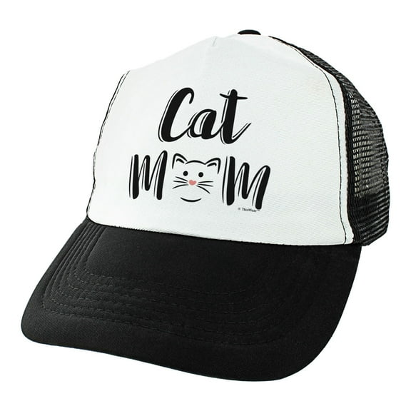 ThisWear Cute Cat Lover Gifts for Women Cat Lady Hat Cat Mom Hat Cat Themed Gifts for Cat Moms Trucker Hat