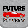 thumbnail image 4 of Inktastic Future Pit Crew Red Race Car Boys or Girls Baby Bib, 4 of 4