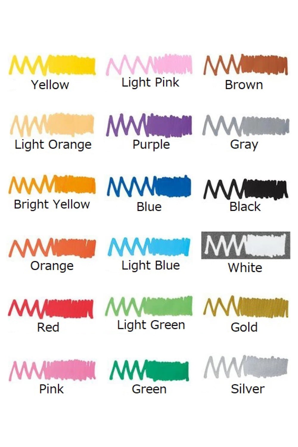 Posca Paint Marker Pen Medium Point (PC-5M) Popular 18 Colors Set with Original Box Japan Import