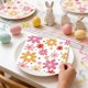 thumbnail image 4 of Utensilios de cocina, vajilla desechable para fiestas con temática floral de girasol, platos de papel de 18 y 23 cm, vasos de papel, pañuelos, juego de platos de papel para fiestas, vajilla desechable, 4 of 6