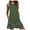 Army Green, variant on IROINNID Women's Sleeveless Prints Sundress Fashion Pockets A-Line Casual Night Dress Round Neckline Knee-Length Dress