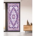 thumbnail image 2 of Window Privacy Film Purple Boho Stained Glass Window Film Decorative Sun Block Window Cover Ethnic Geometric Middle Century Art Window Clings Static Adhesive Sticker for Bathroom 35.4"x78.7", 2 of 7