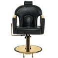 thumbnail image 3 of BarberPub Reclining Barber Chair with Adjustable Headrest, Hydraulic Pump Salon Hair Chair, 3 of 9