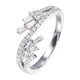 thumbnail image 1 of Guardurnaity Anillo de mujer cristal brillante decorativo nudillo joyería Metal elegante mano decoración fiesta compromiso artesanía exquisita Ropa, zapatos y accesorios Miscelánea Talla 6, 1 of 6