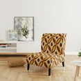 thumbnail image 3 of Designart "Retro Ornamental Design V" Upholstered Mid-Century Accent Chair - Arm Chair, 3 of 5