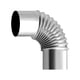 thumbnail image 4 of Reemplazos del tubo de del calentador del codo del tubo de la estufa acero inoxidable , 100MM DYNWAVEMX Chimenea de la estufa, 4 of 8