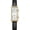 Black White, variant on Women’s Vintage Rectangle Watch Dual Time Zone Waterproof Ladies Quartz Analog Watch for Small Wrist with Two Dials, Roman & Arabic Numerals, Leather Strap for Travel & Business
