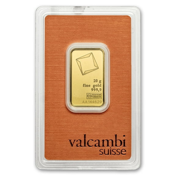 20 gram Gold Valcambi Bar w/ Assay - Walmart