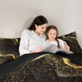 thumbnail image 5 of Homewish Fulid Striped Artistic Bedding Comforter Set,Marble Texture Pattern Twin Comforter Sets,Gold Sequin Print Bedding Set For Men Women,Breathable Home Decor Reversible,2-Piece, 5 of 8