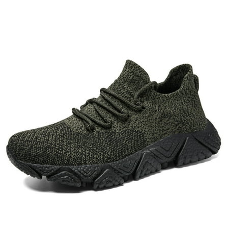 

Men s Trendy Woven Knit Casual Sneakers Breathable Lightweight Sport Shoes For Running Walking