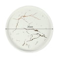 thumbnail image 2 of 2X 20cm Gold White Marble Ceramic Dish Porcelain Cutlery Set Kitchen Table European Decorative Dessert Steak Plate, 2 of 8
