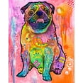 thumbnail image 2 of Dean Russo Collection 15x18 Black Ornate Wood Framed with Double Matting Museum Art Print Titled - Pugs And Kisses, 2 of 4